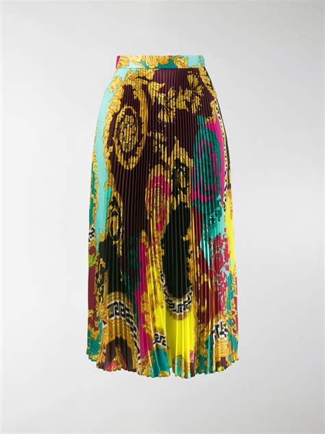 versace skirt pleated